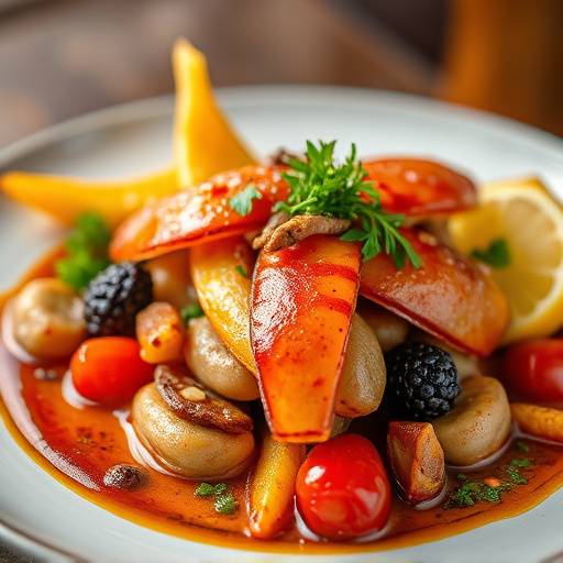 Professional food photography showcasing a beautifully plated dish with vibrant colors and appetizing presentation.
